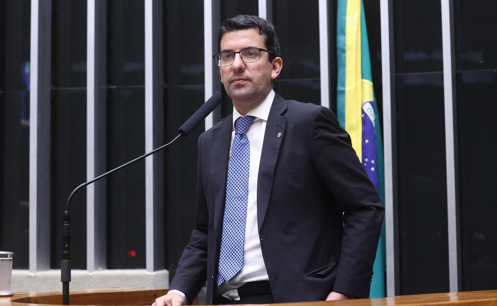 Deputado Marcelo Queiroz, relator do PLP 281/2019, na tribuna do Plenário da Câmara dos Deputados
