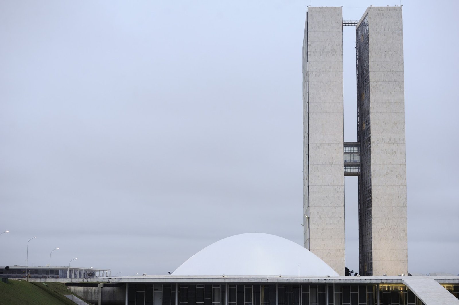 Cúpula do Senado e as duas torres do Congresso Nacional, em Brasília, em foto de arquivo