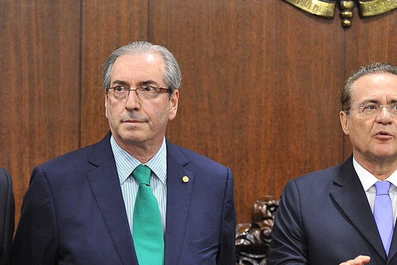 O ex-deputado Eduardo Cunha em sessão no Congresso Nacional