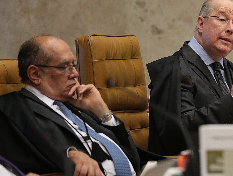 O ministro Gilmar Mendes durante sessão do Supremo Tribunal Federal