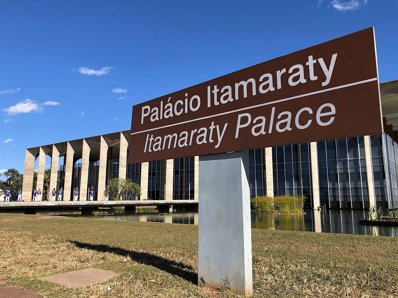 Fachada do Palácio Itamaraty, sede do Ministério das Relações Exteriores, em Brasília
