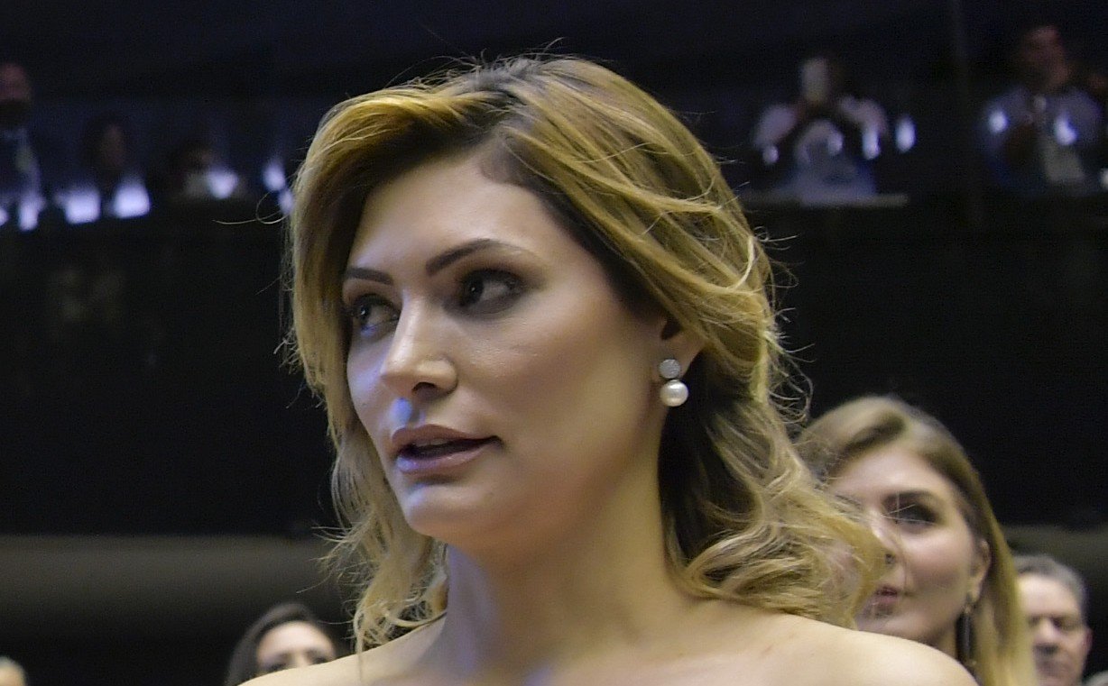 Michelle Bolsonaro em sessão solene do Congresso Nacional, em foto de arquivo de 2019