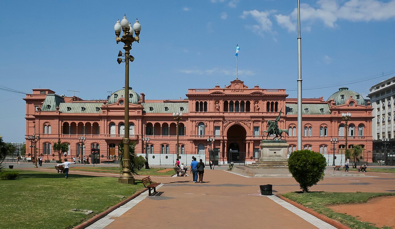 Fachada da Casa Rosada, sede do governo argentino, em Buenos Aires