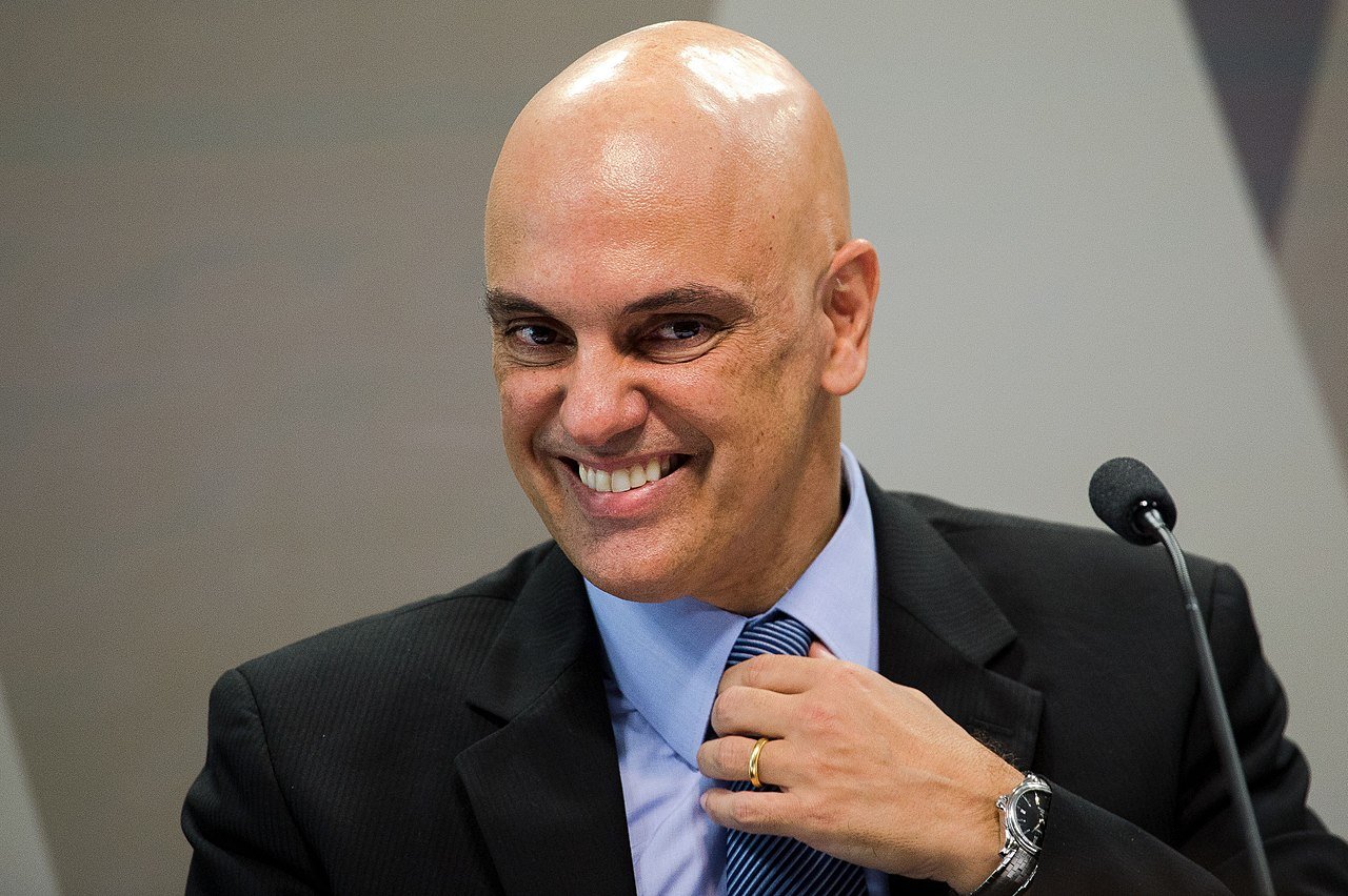 O ministro Alexandre de Moraes durante sabatina no Senado