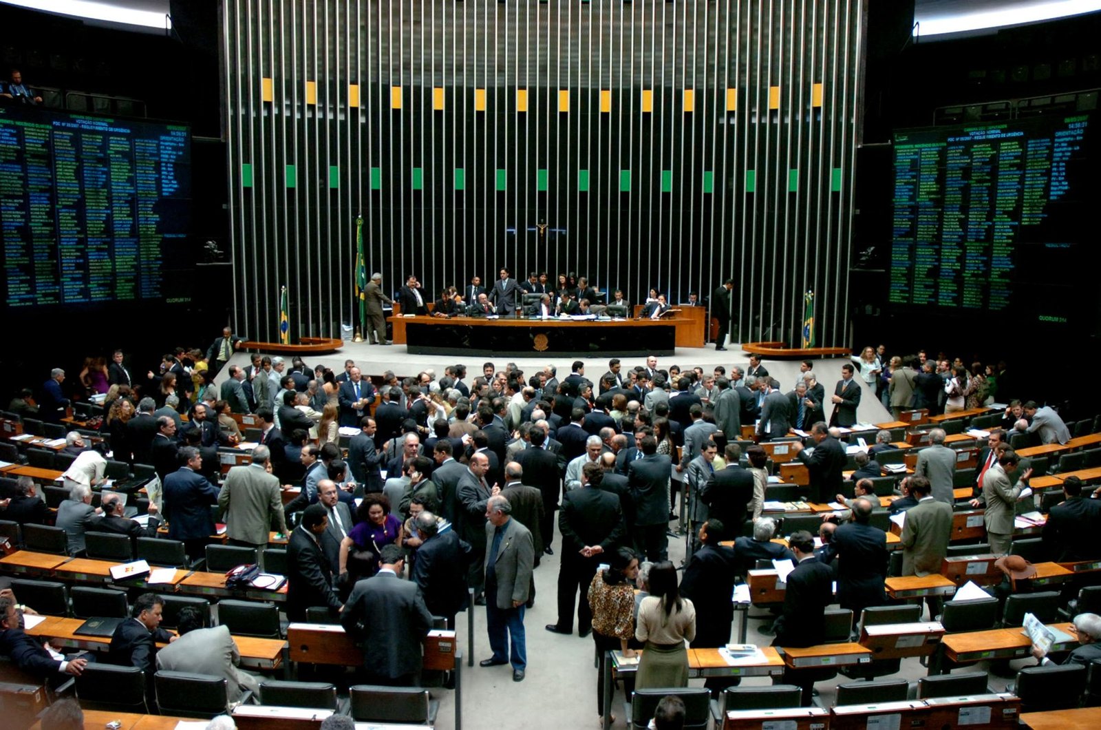 Plenário da Câmara dos Deputados durante votação, em foto de arquivo de 2007