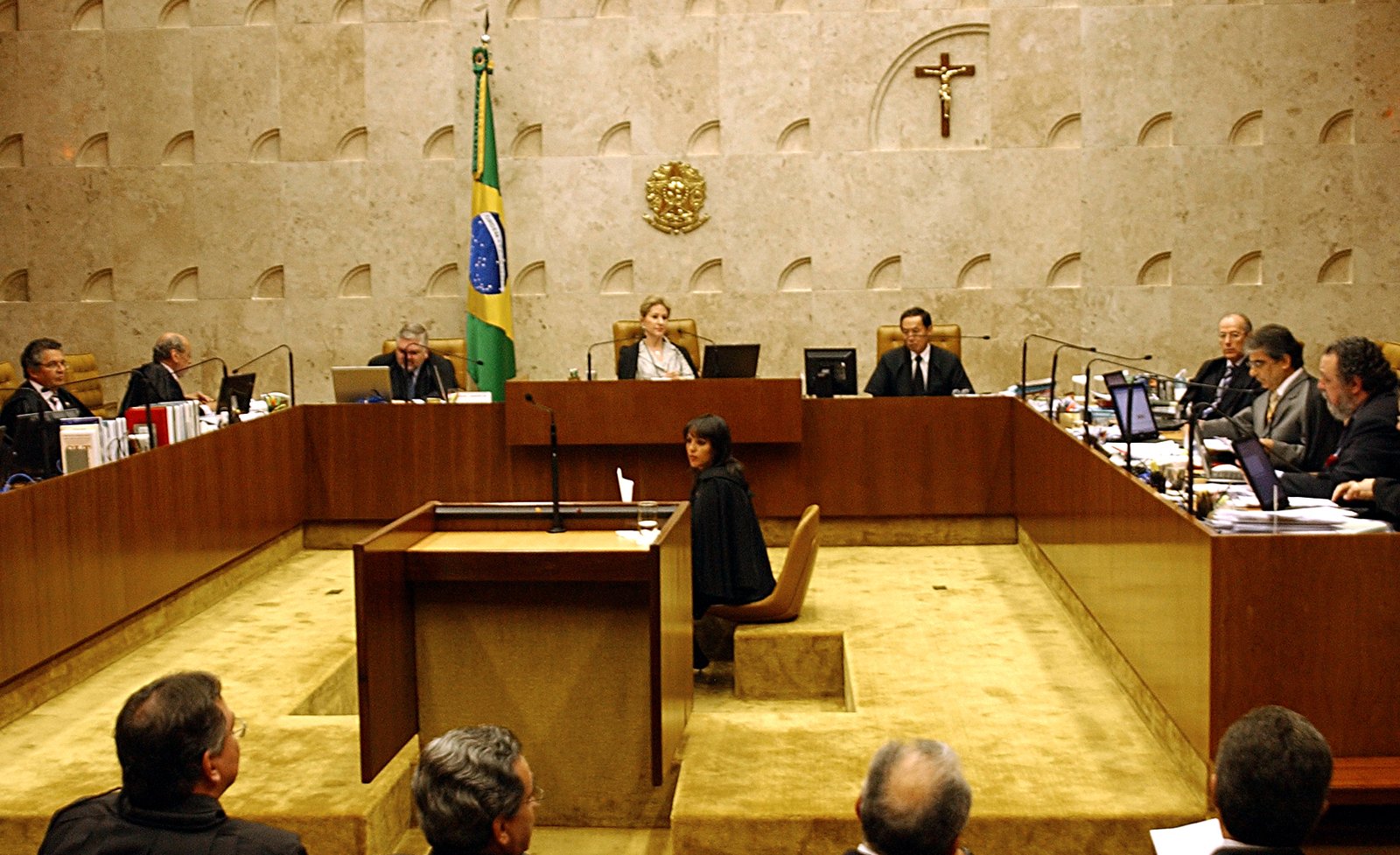Sessão no plenário do Supremo Tribunal Federal, em Brasília