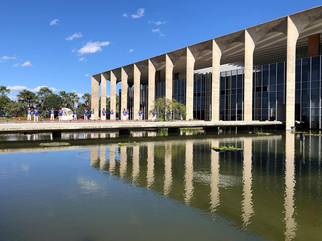 Fachada do Palácio Itamaraty, sede do Ministério das Relações Exteriores, em Brasília