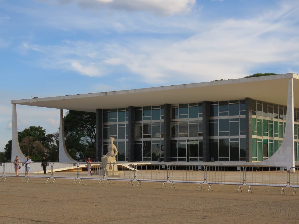 Fachada do Palácio do Supremo Tribunal Federal na Praça dos Três Poderes