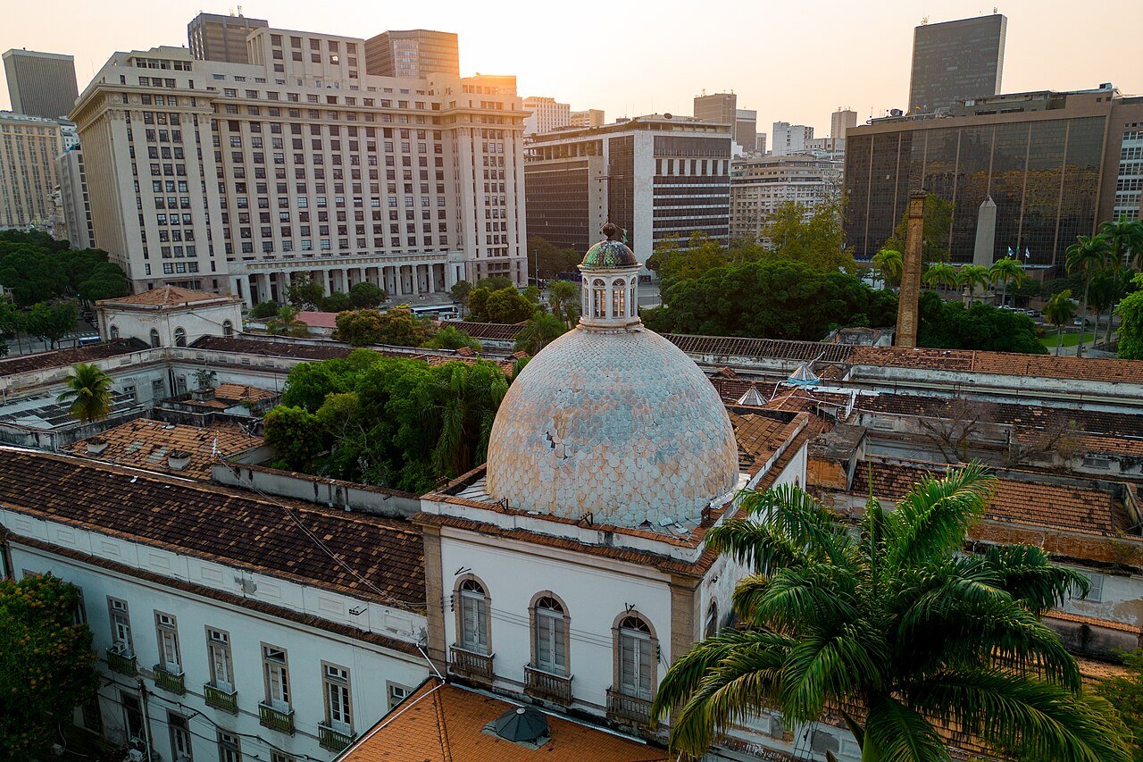 Vista aérea do Hospital Geral da Santa Casa da Misericórdia, no Rio de Janeiro (foto de arquivo)
