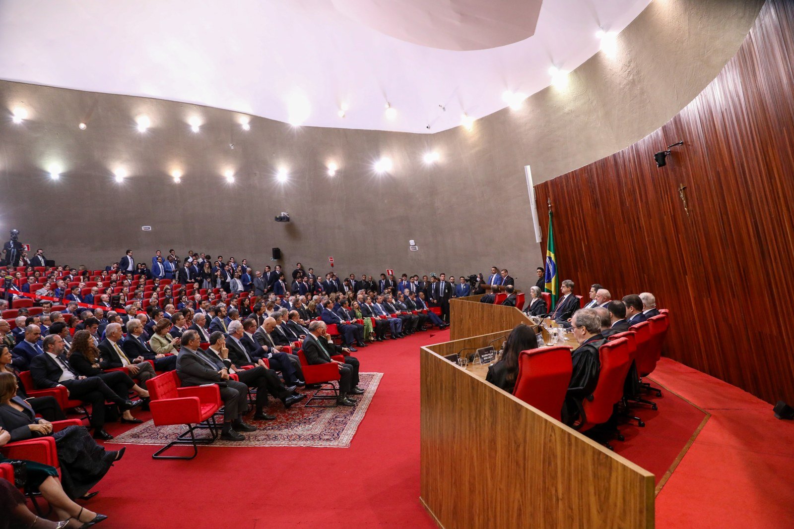 Plenário do Tribunal Superior Eleitoral, em Brasília, durante sessão solene em maio de 2026 (foto de arquivo)